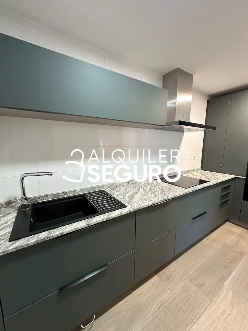 Kitchen of Flat for rent in Madrid  with Air Conditioner, Heating and Storage room
