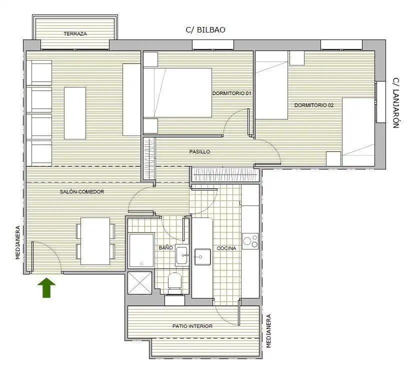 Apartament de lloguer a Ciudad Jardín - Tagarete - El Zapillo