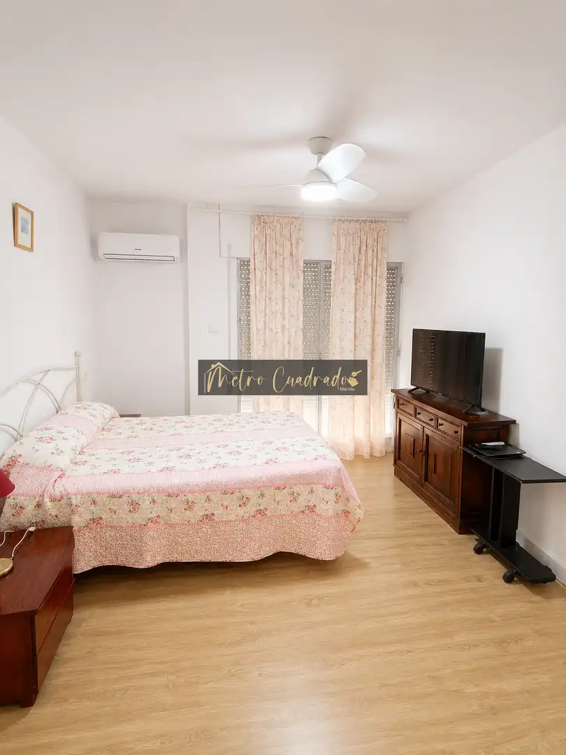 Schlafzimmer von Wohnung zur Miete in Mérida mit Klimaanlage, Möbliert und Balkon