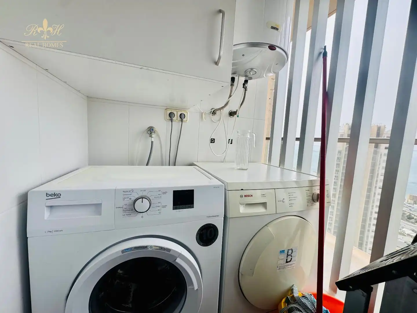 Terrasse von Wohnung zur Miete in Benidorm mit Klimaanlage, Heizung und Schwimmbad