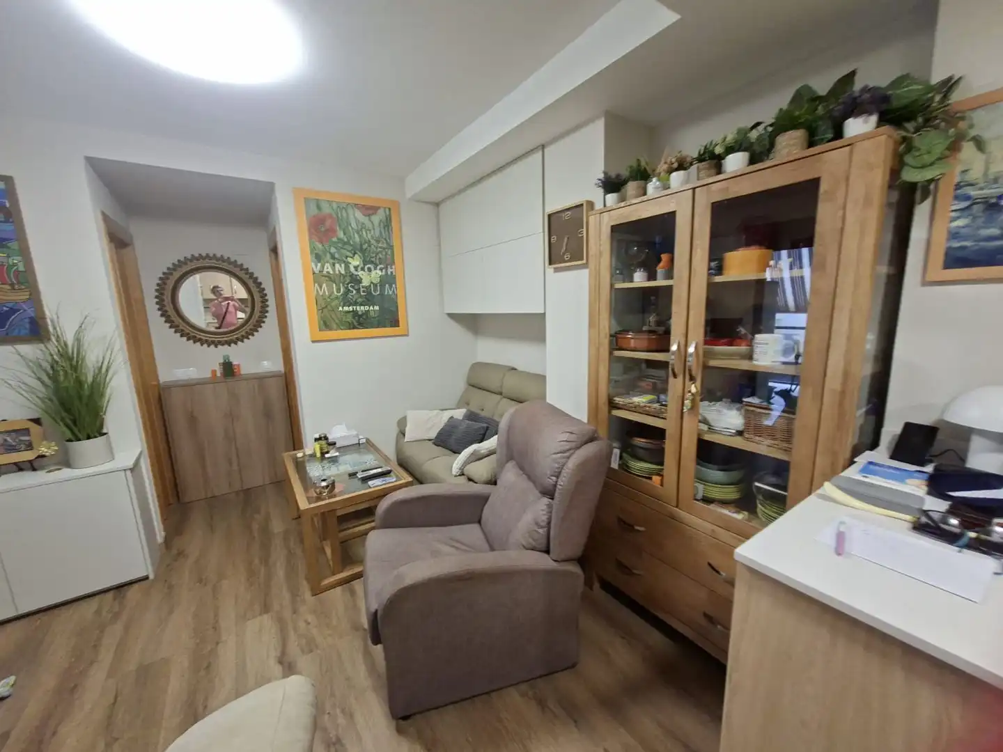 Wohnzimmer von Wohnung zum Verkauf in Nules mit Klimaanlage, Parkett und Terrasse