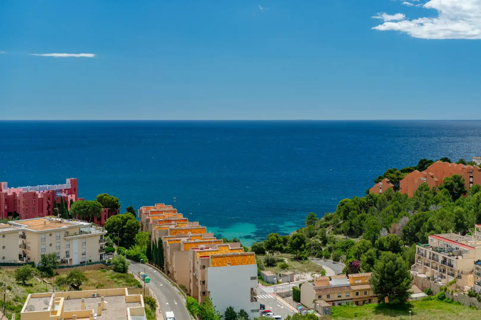 Vista exterior de Apartamento en venta en Calpe / Calp con Terraza y Amueblado