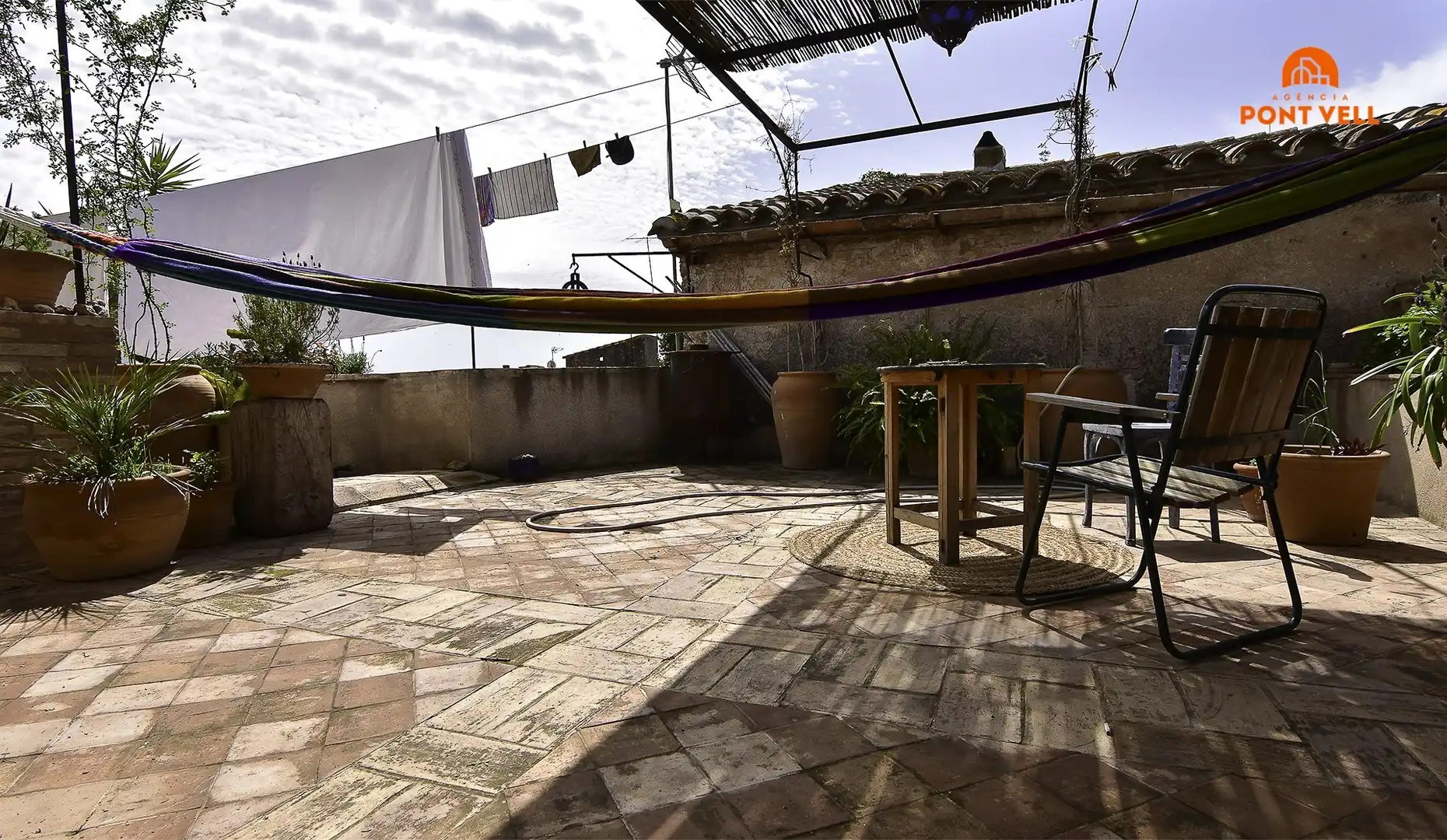 Terraza de Finca rústica de alquiler en Rupià con Terraza y Amueblado