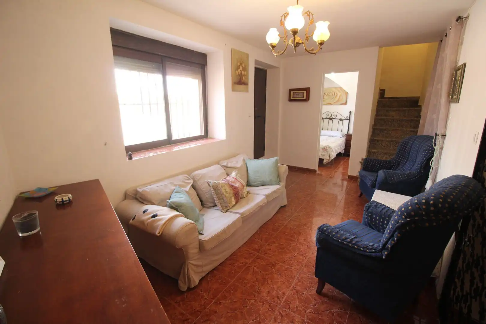 Sala d'estar de Finca rústica en venda en Cañete la Real amb Terrassa i Traster