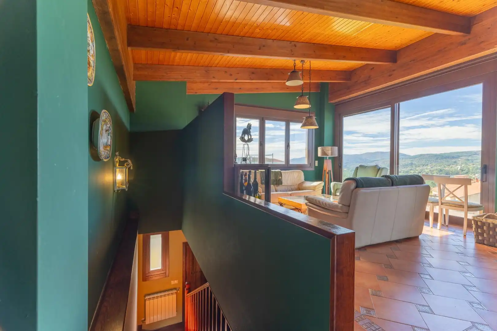 Sala de estar de Casa o chalet en venta en A Cañiza   con Calefacción, Jardín privado y Terraza