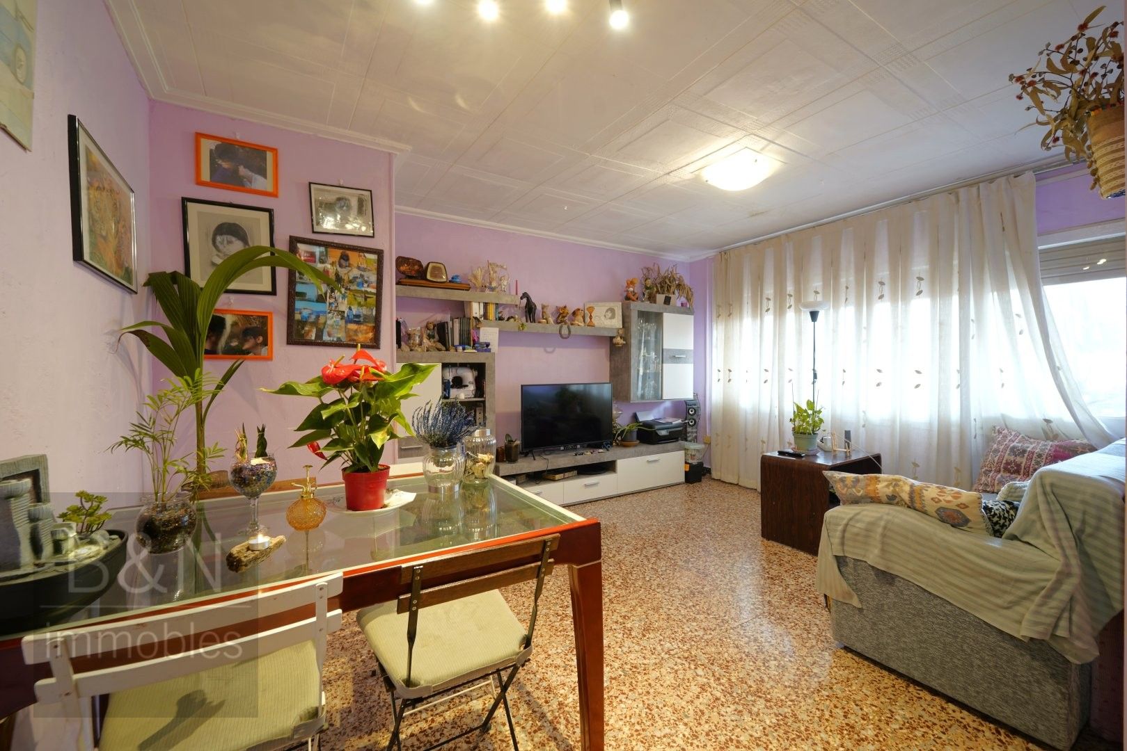 Sala d'estar de Àtic en venda en Terrassa amb Terrassa