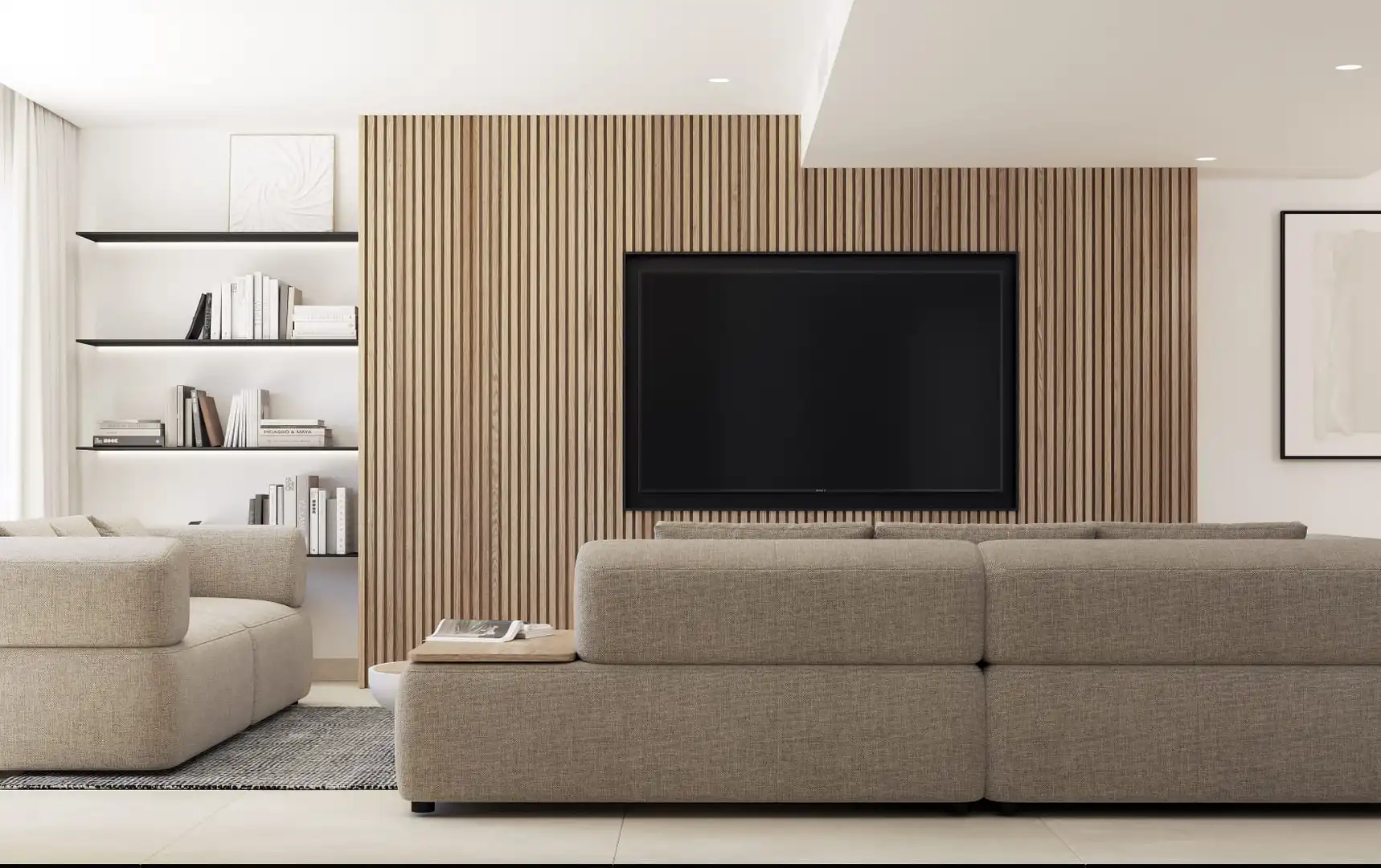 Wohnzimmer von Dachboden zum Verkauf in Artà mit Klimaanlage, Heizung und Terrasse