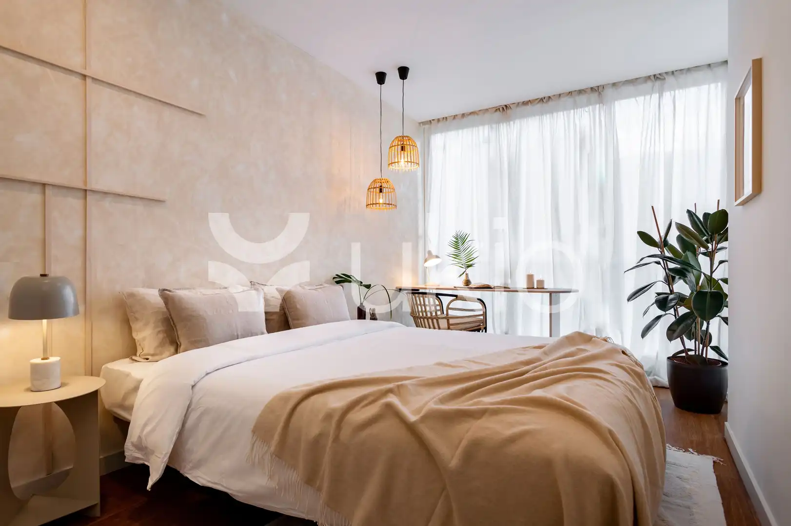 Habitación de Apartamento de alquiler en Madrid con Calefacción, Terraza y Amueblado