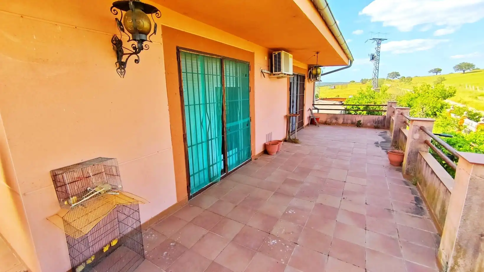 Terraza de Finca rústica en venta en Carcaboso con Aire acondicionado, Calefacción y Jardín privado