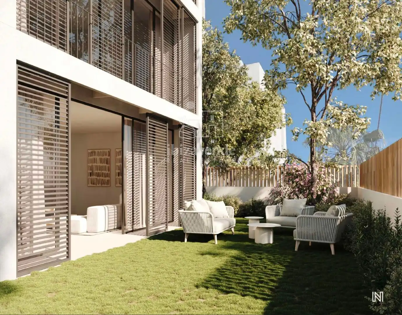 Terraza de Piso en venta en Santa Eulària des Riu con Aire acondicionado, Calefacción y Jardín privado