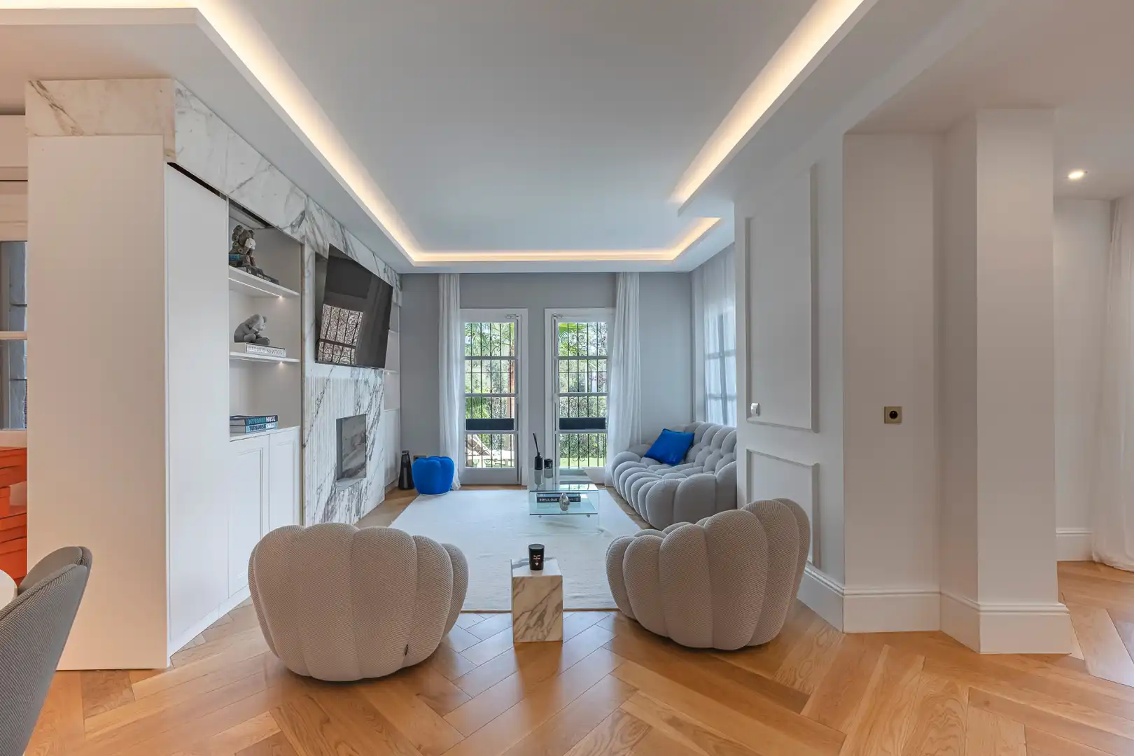 Sala d'estar de Apartament en venda en Marbella amb Aire condicionat, Calefacció i Parquet