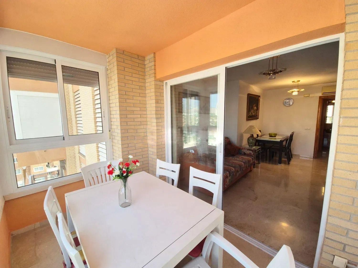 Bedroom of Apartment for sale in Benidorm  with Air Conditioner, Heating and Private garden