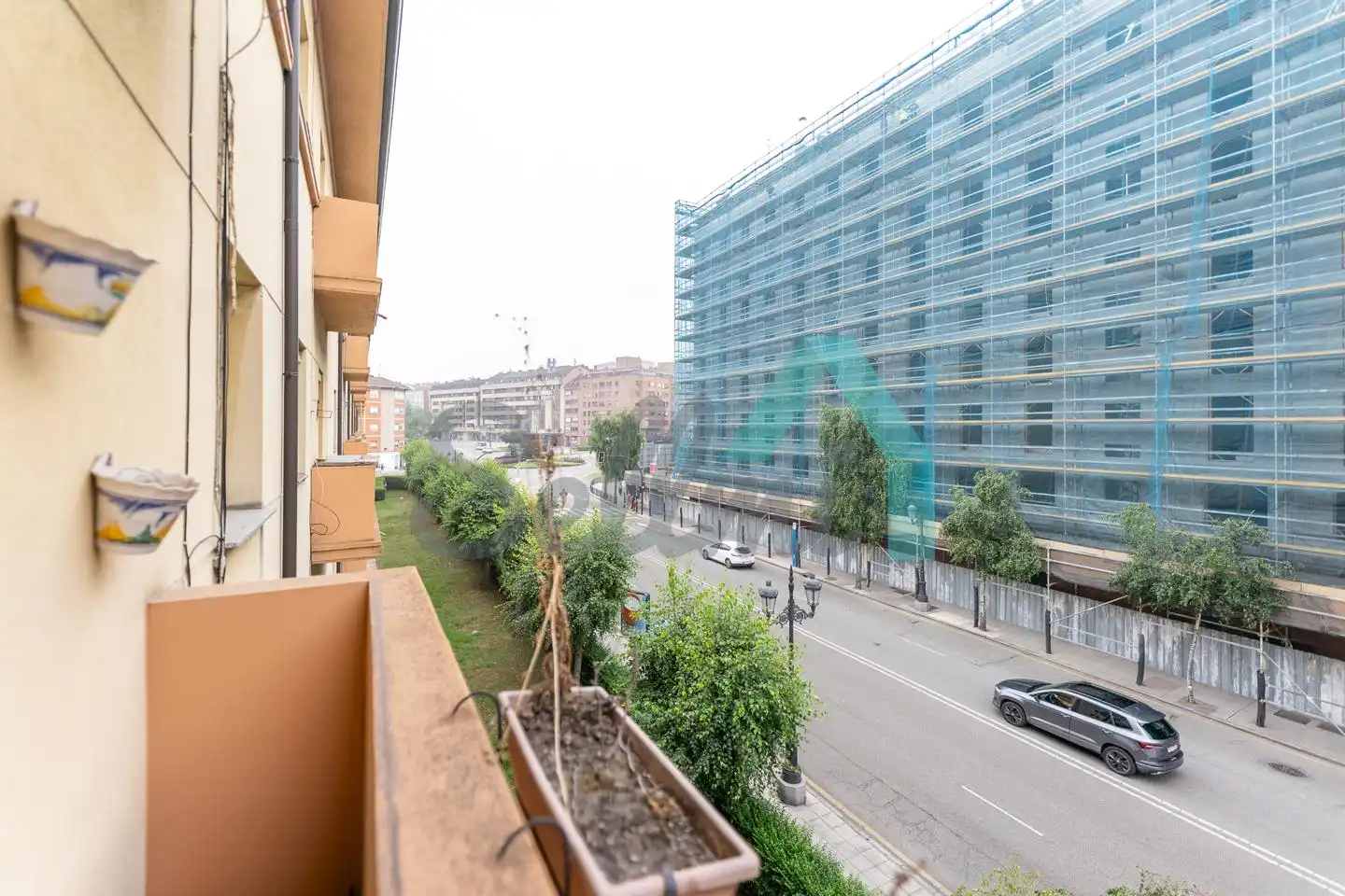 Terraza de Piso de alquiler en Oviedo  con Calefacción, Terraza y Amueblado