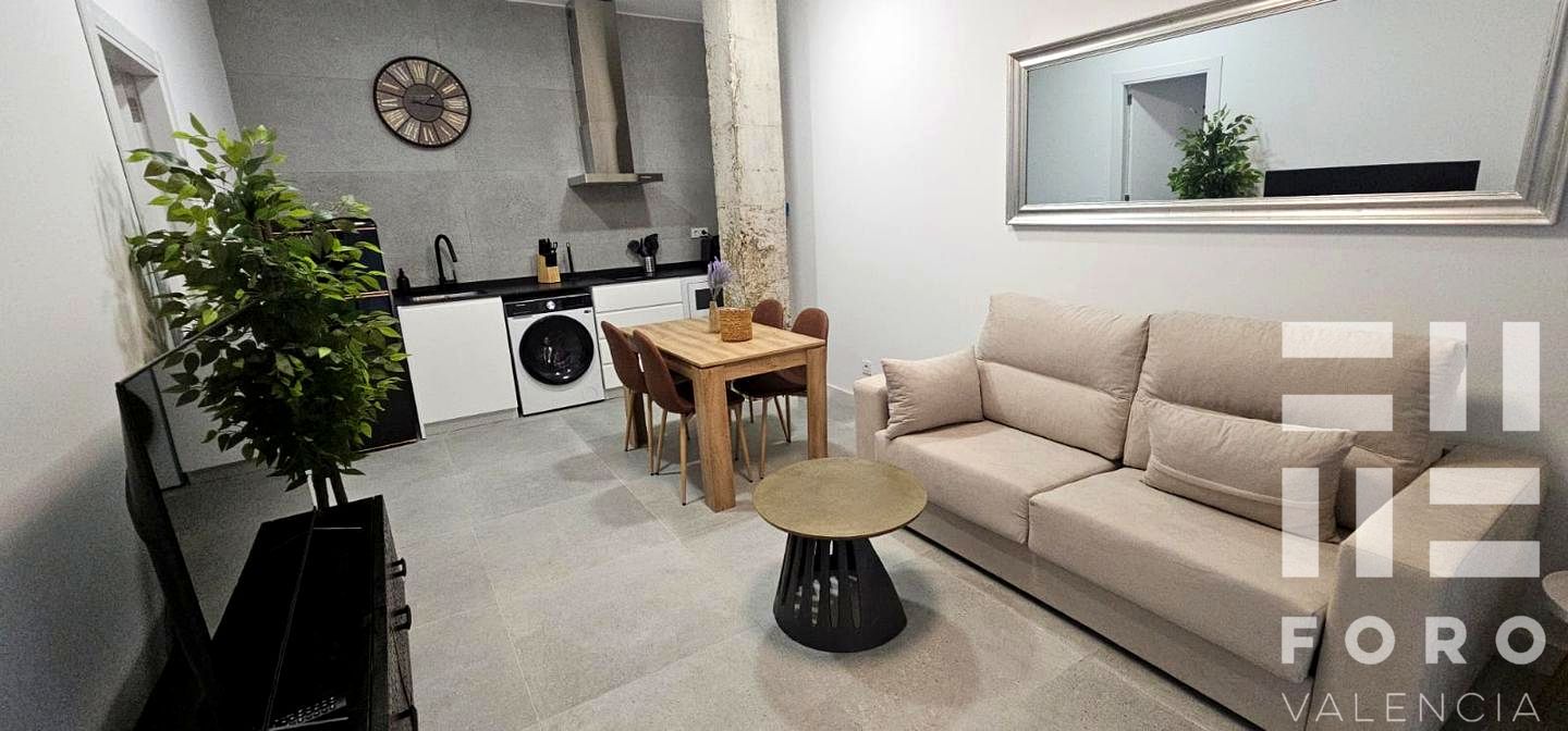 Living room of Planta baja for sale in  Valencia Capital  with Air Conditioner and Furnished