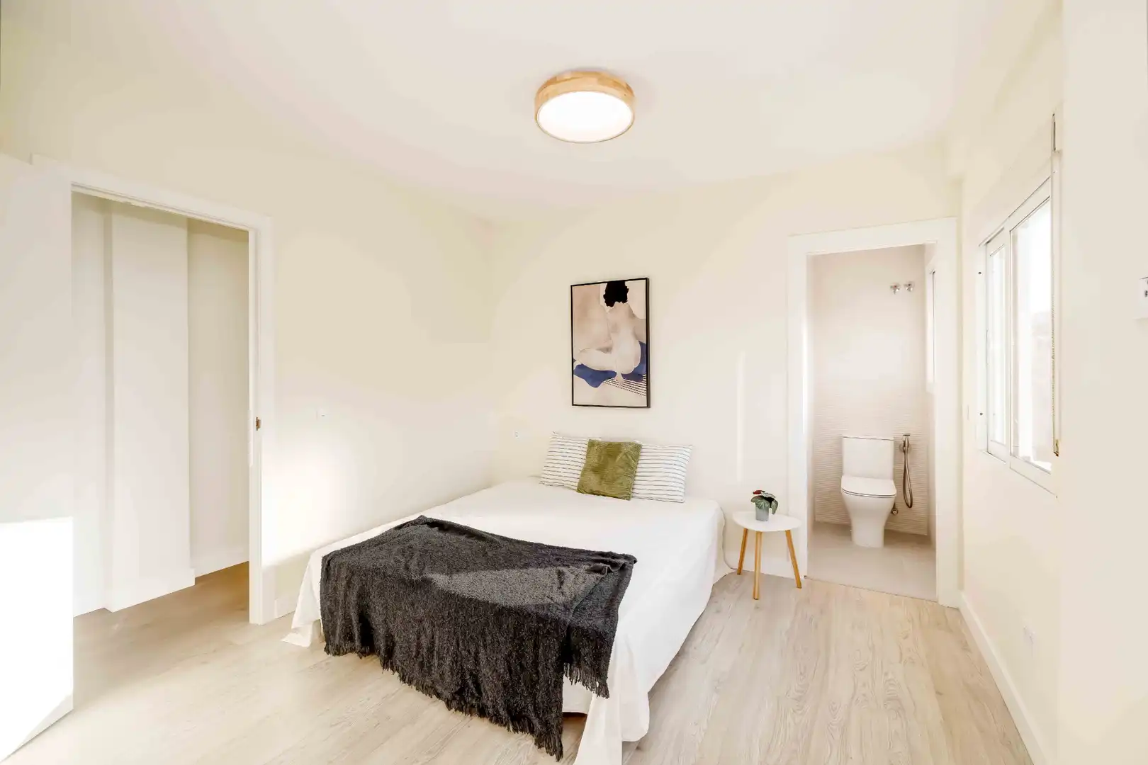 Schlafzimmer von Wohnung zum Verkauf in Málaga mit Klimaanlage, Heizung und Terrasse