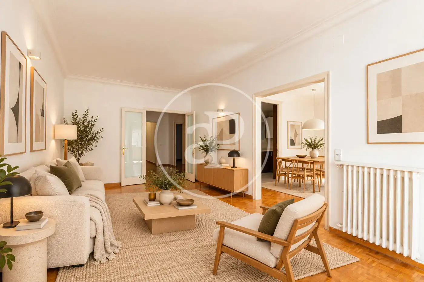 Sala de estar de Piso en venta en Sarrià - Sant Gervasi