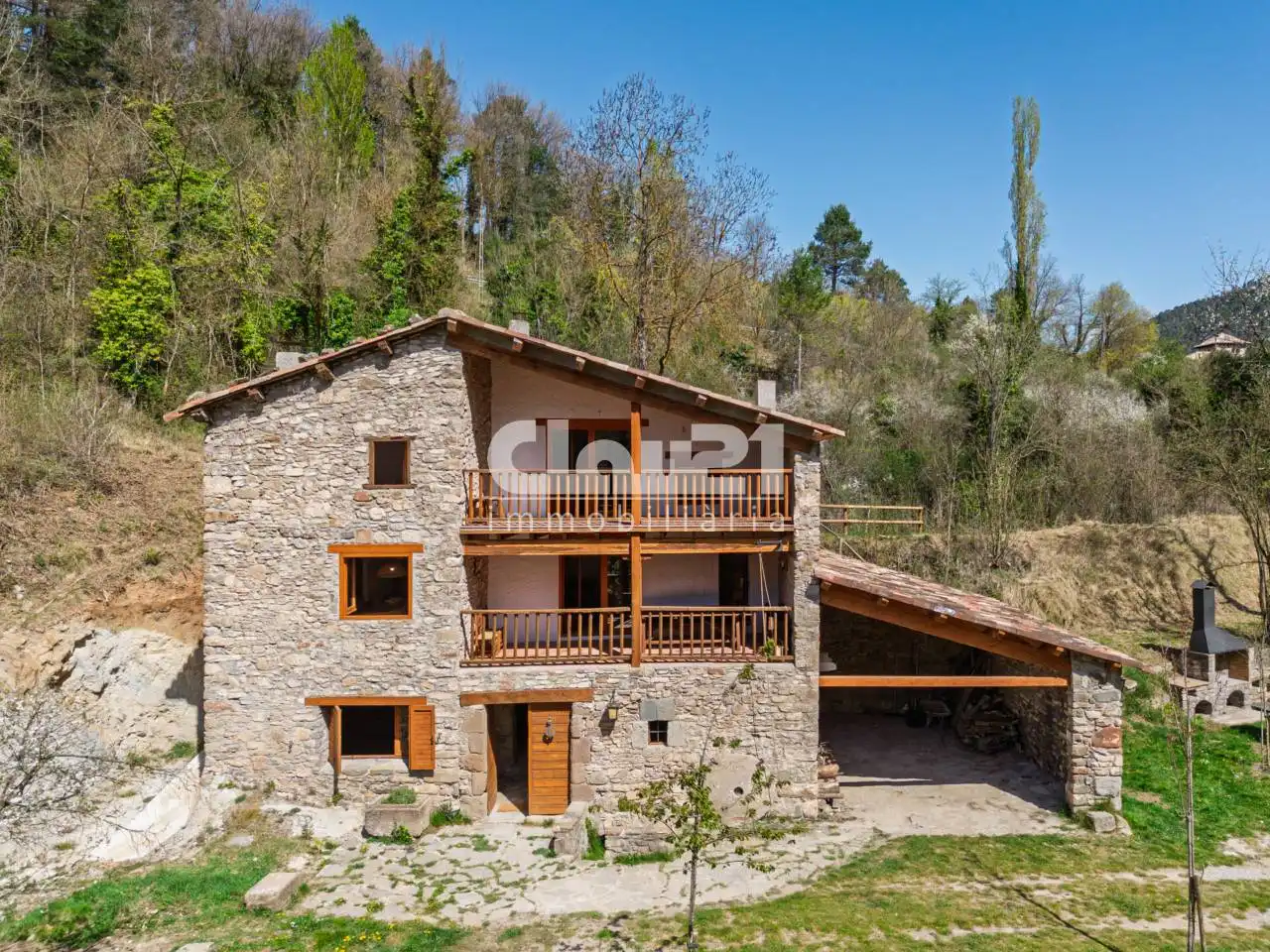 Vista exterior de Casa o xalet en venda en Borredà amb Jardí privat