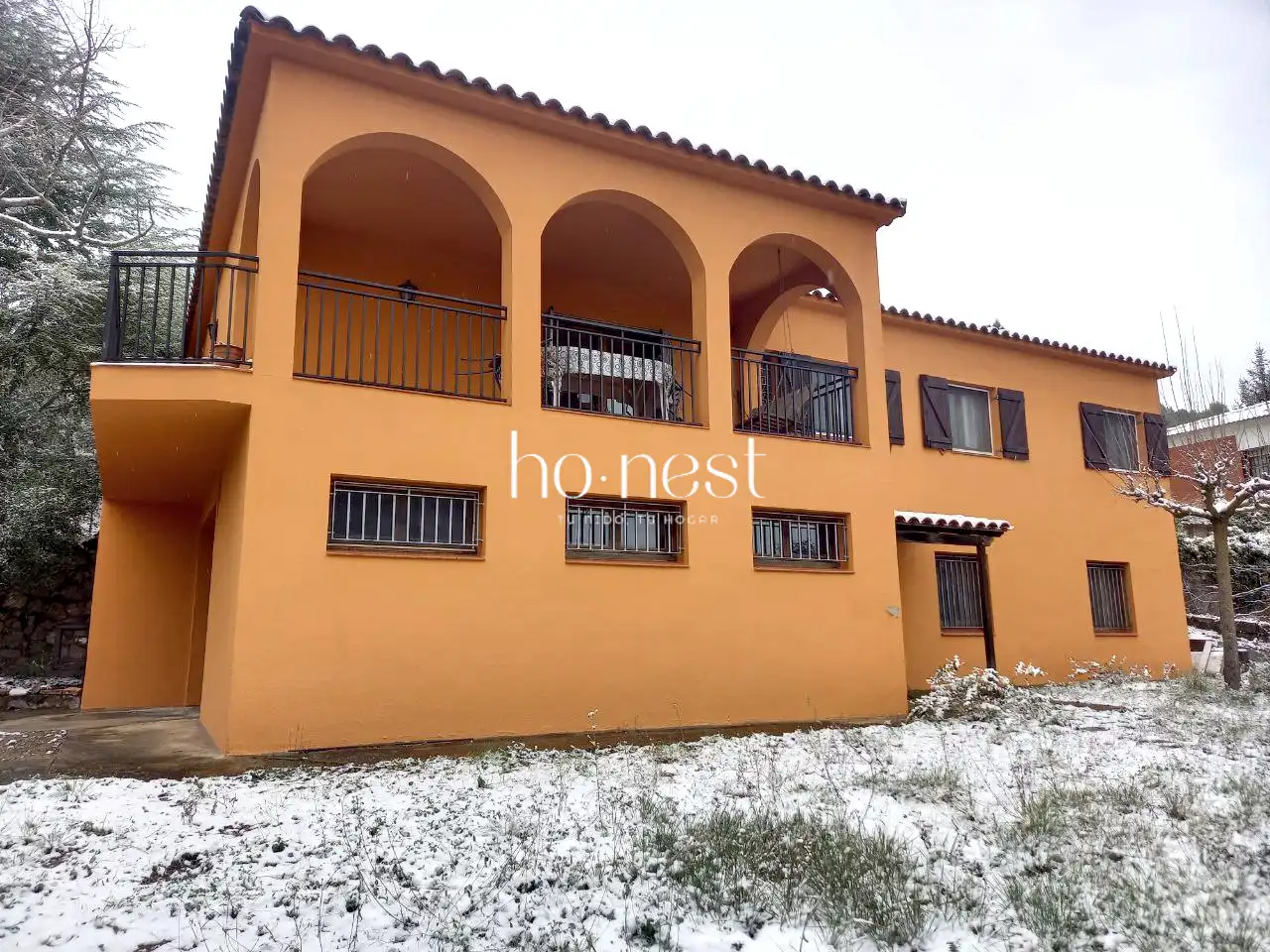 Vista exterior de Casa o xalet en venda en Pontons amb Calefacció, Jardí privat i Terrassa