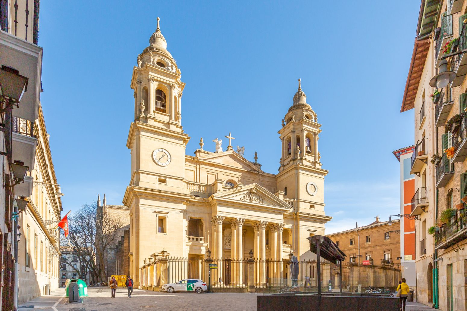 Exterior view of Flat for sale in  Pamplona / Iruña  with Heating, Furnished and Home automation