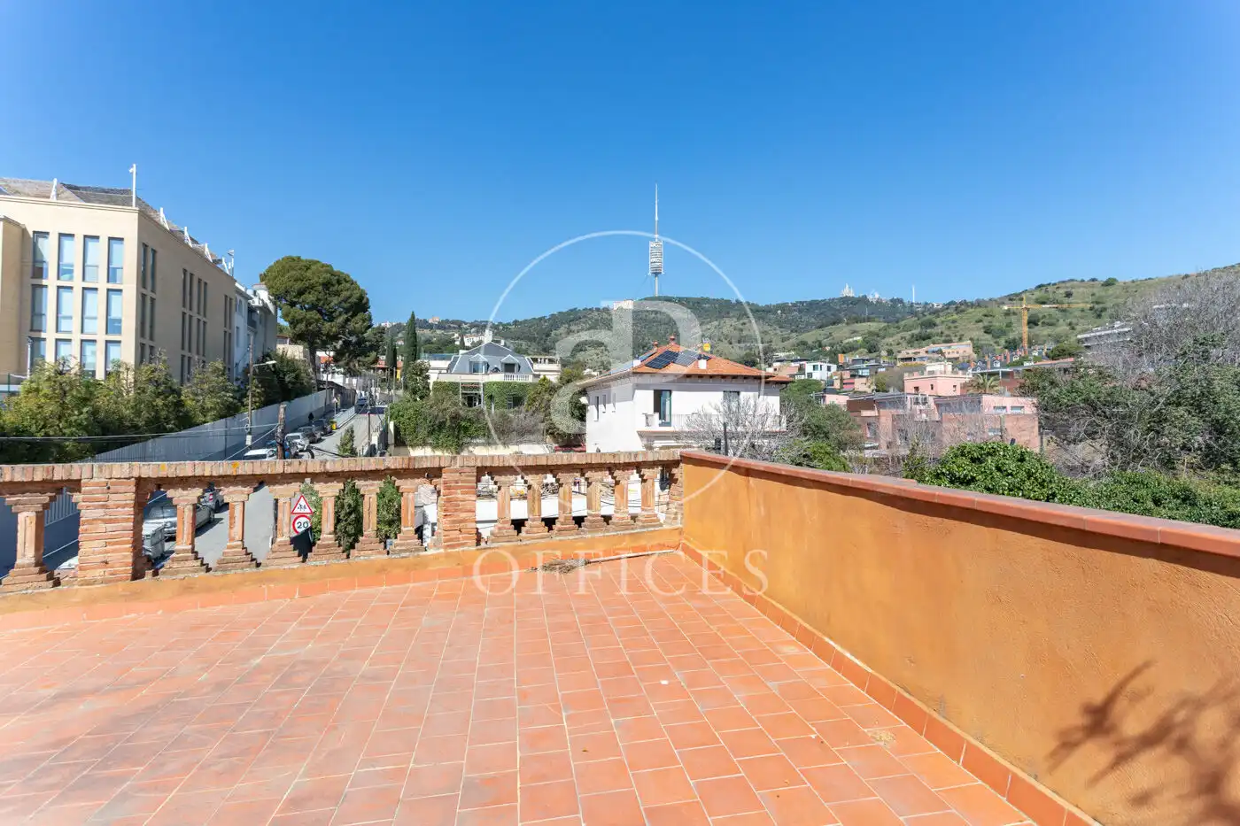 Terrasse von Büro zur Miete in Barcelona mit Heizung