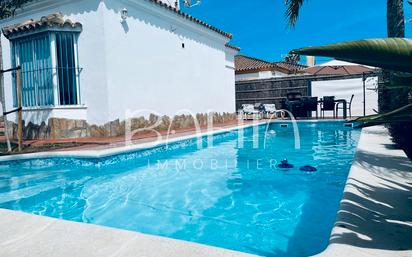 Exterior view of House or chalet for sale in Chiclana de la Frontera  with Air Conditioner, Heating and Private garden