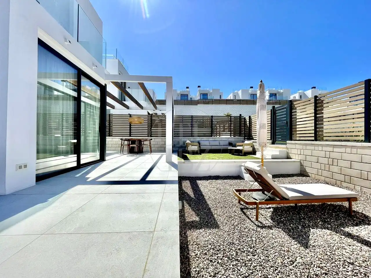 Terrasse von Haus oder Chalet zur Miete in Sant Josep de sa Talaia mit Klimaanlage, Privatgarten und Terrasse