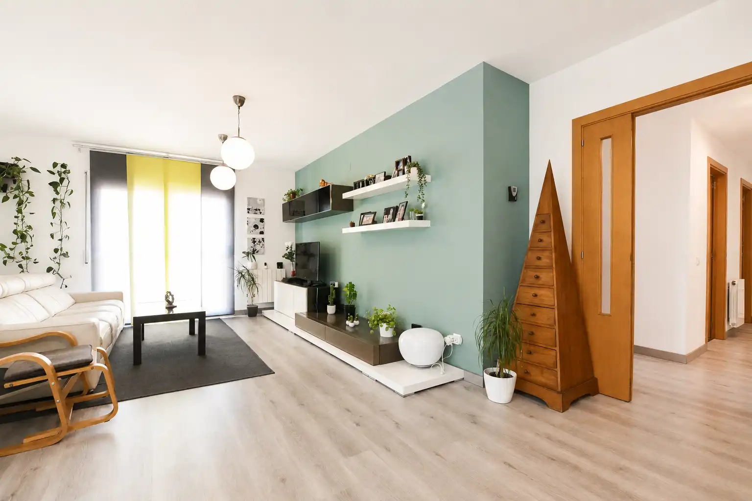 Sala de estar de Piso en venta en Badalona con Aire acondicionado y Calefacción