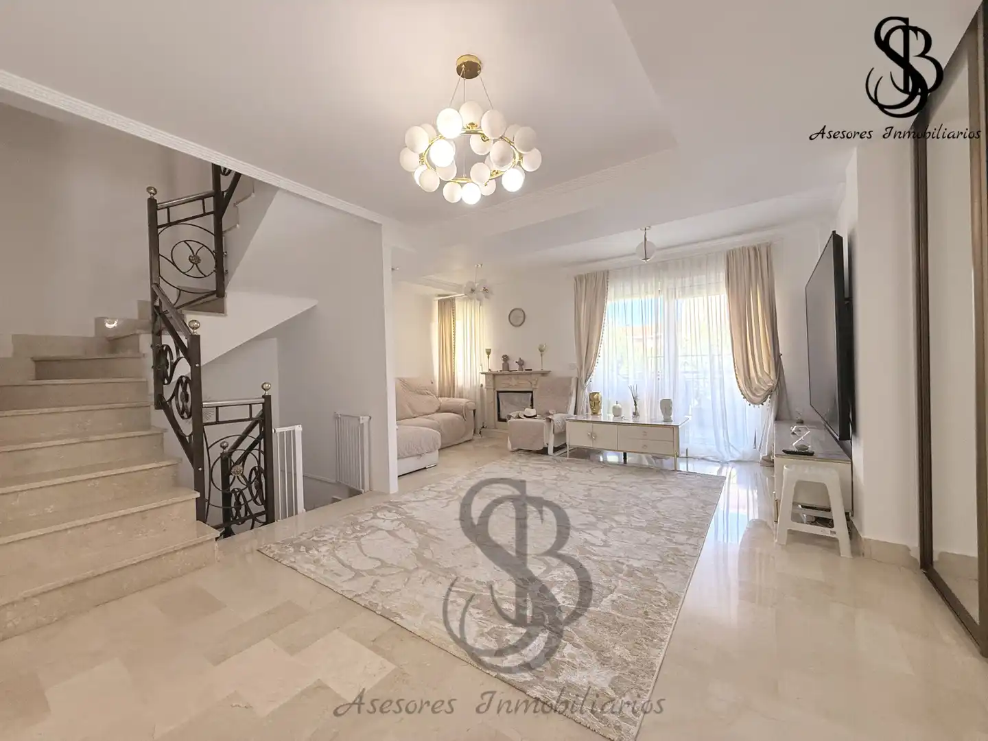 Sala d'estar de Casa adosada en venda en Sant Joan d'Alacant amb Aire condicionat, Calefacció i Jardí privat
