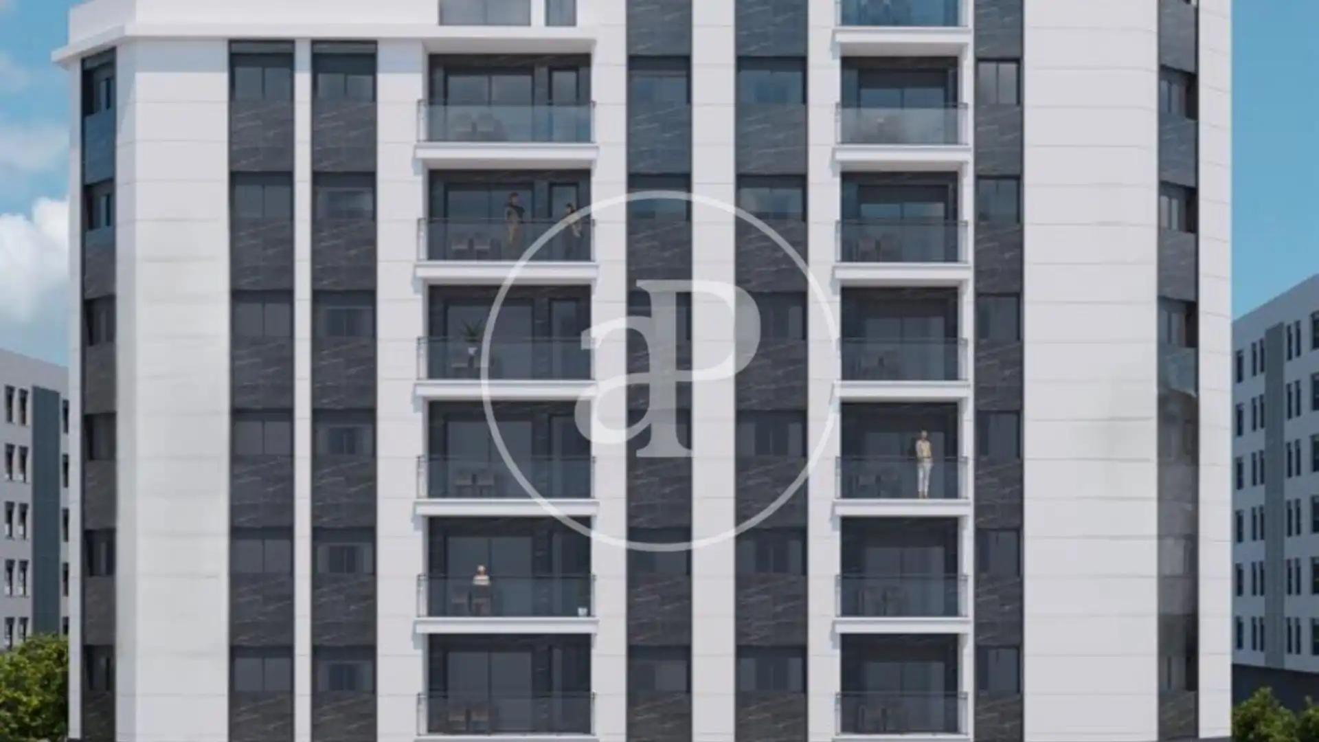 Außenansicht von Wohnung zum Verkauf in Castellón de la Plana / Castelló de la Plana mit Heizung, Terrasse und Abstellraum