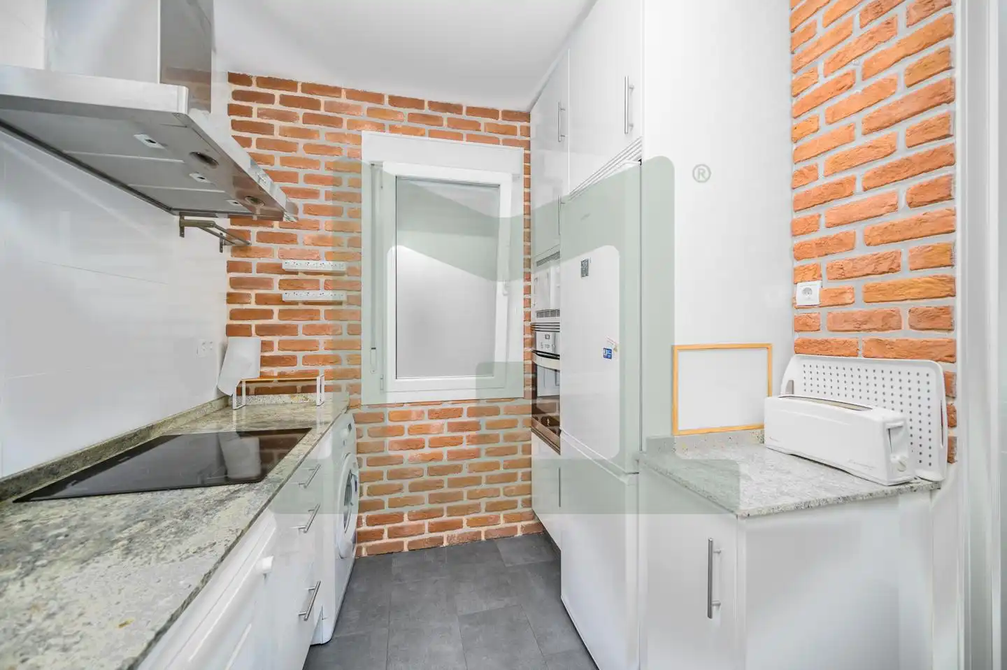 Küche von Wohnung zur Miete in Madrid mit Klimaanlage, Heizung und Terrasse