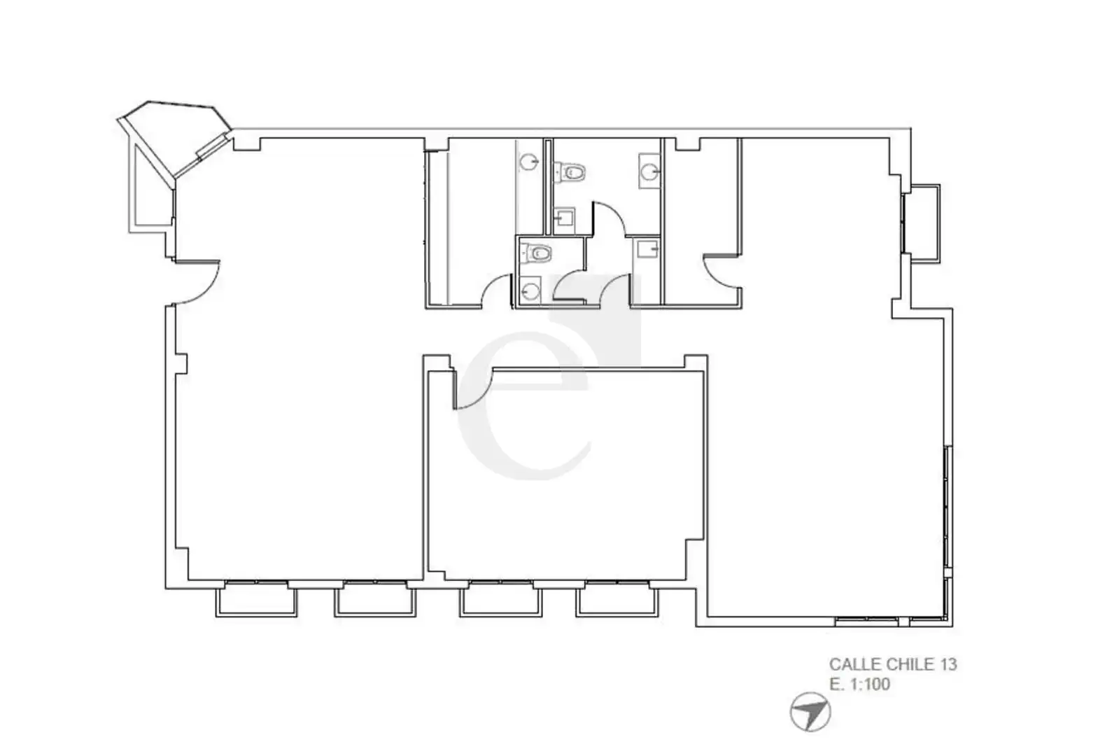 Büro zum Verkauf in Valencia mit Klimaanlage, Terrasse und Abstellraum
