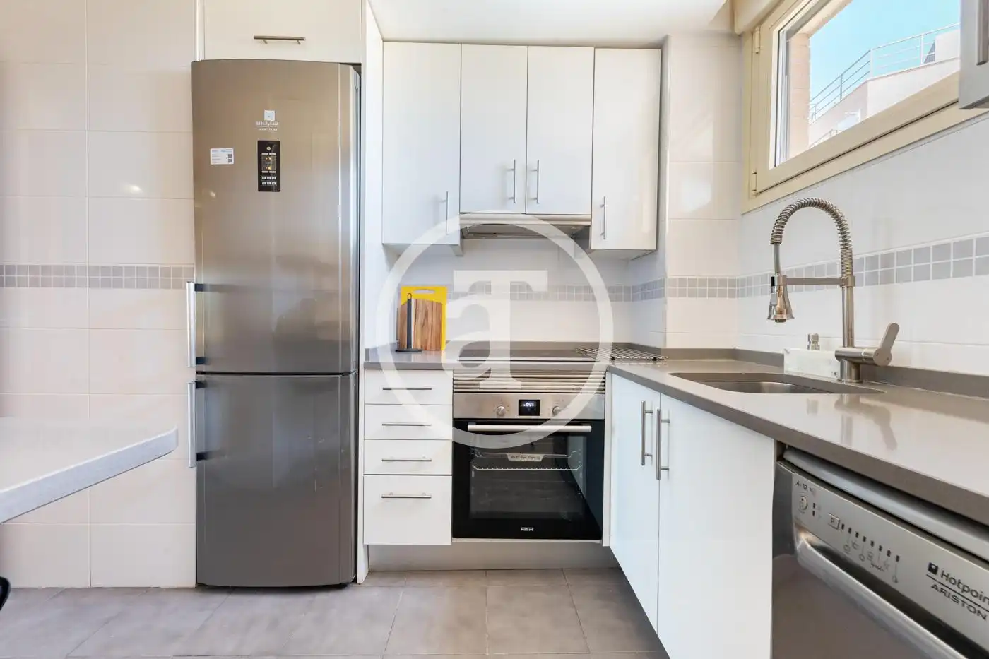 Cocina de Piso de alquiler en Madrid con Aire acondicionado, Calefacción y Amueblado