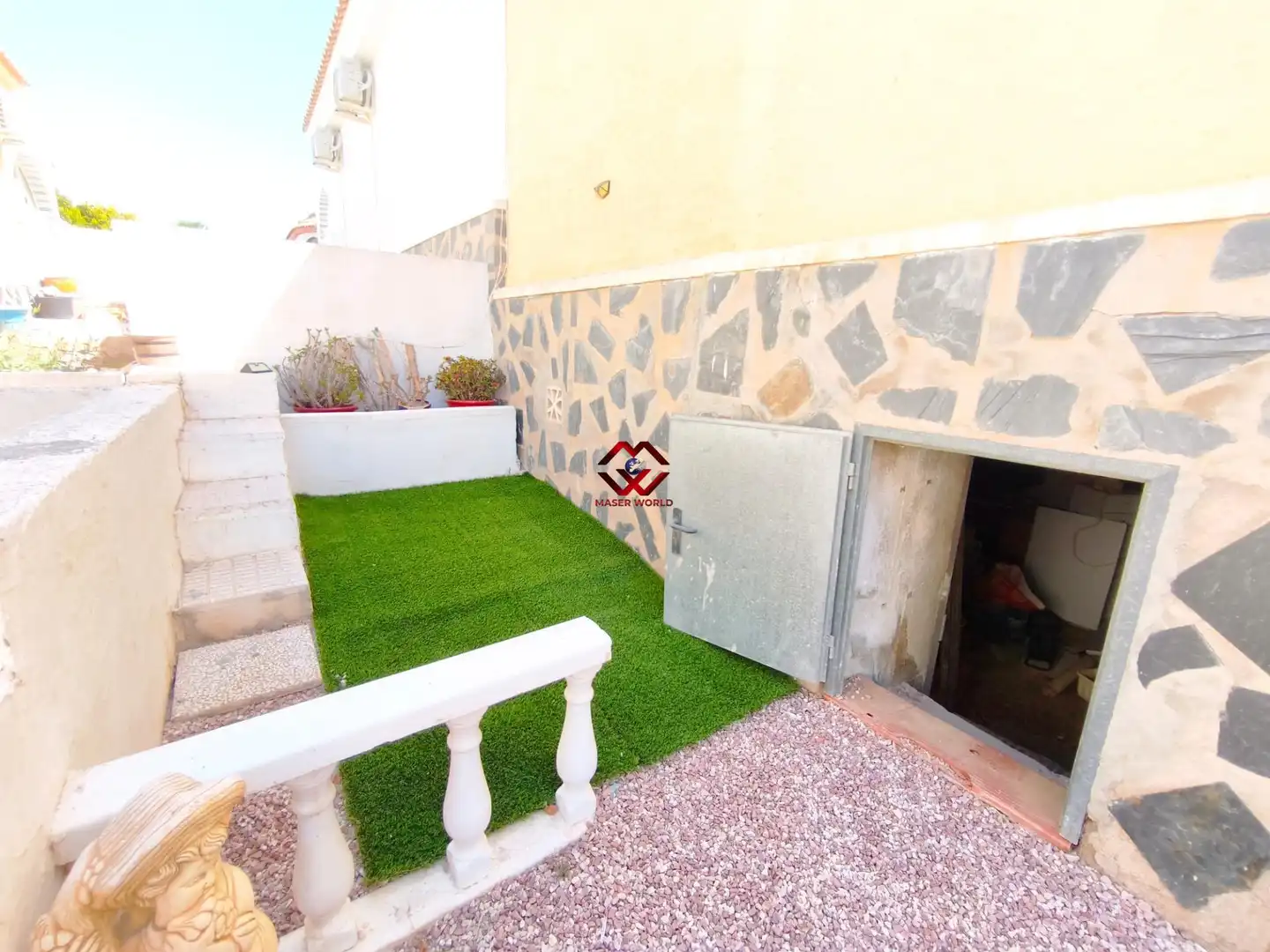 Jardí de Casa adosada en venda en Mazarrón amb Aire condicionat, Calefacció i Jardí privat