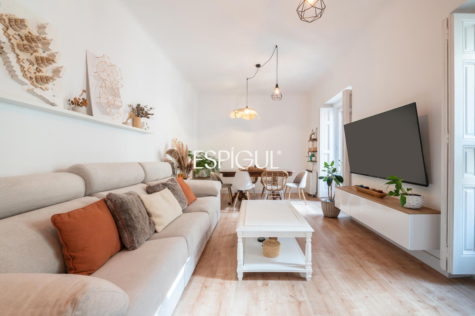 Sala de estar de Piso en venta en  Madrid Capital con Aire acondicionado, Calefacción y Balcón