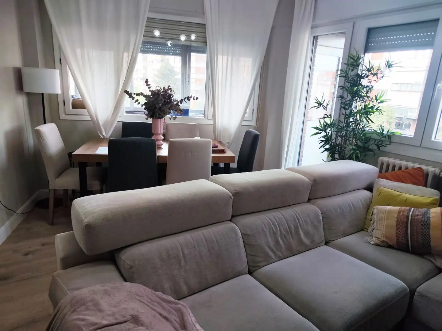 Sala de estar de Piso en venta en Palencia con Calefacción, Terraza y Amueblado