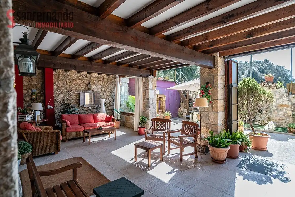 Terraza de Finca rústica en venta en Val de San Vicente  con Calefacción