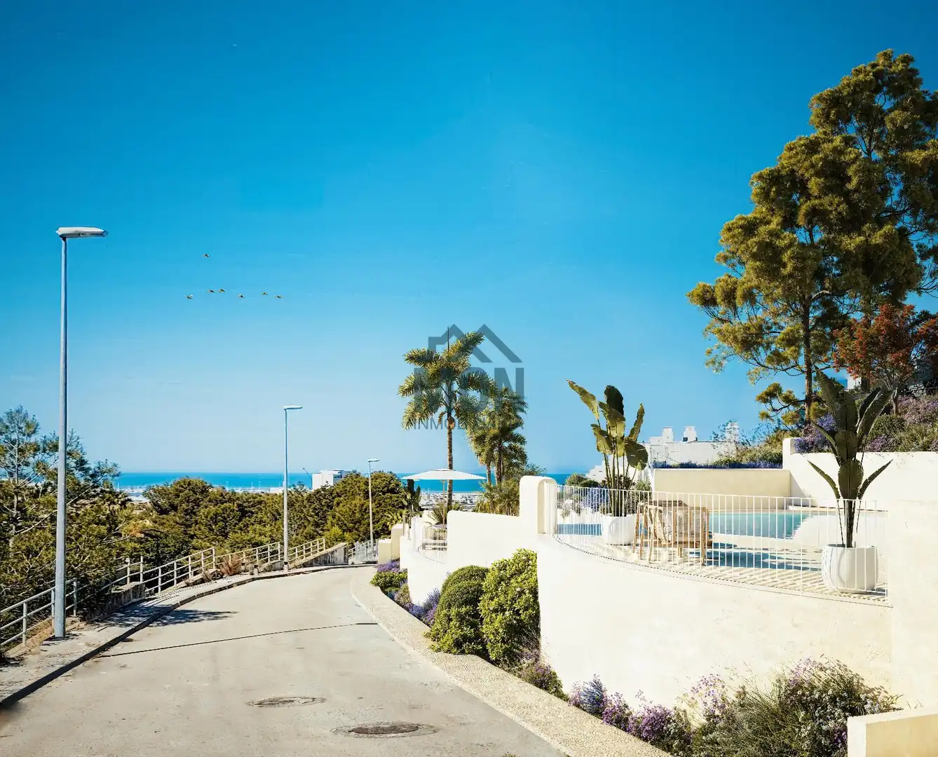 Außenansicht von Einfamilien-Reihenhaus zum Verkauf in Dénia mit Klimaanlage, Heizung und Privatgarten