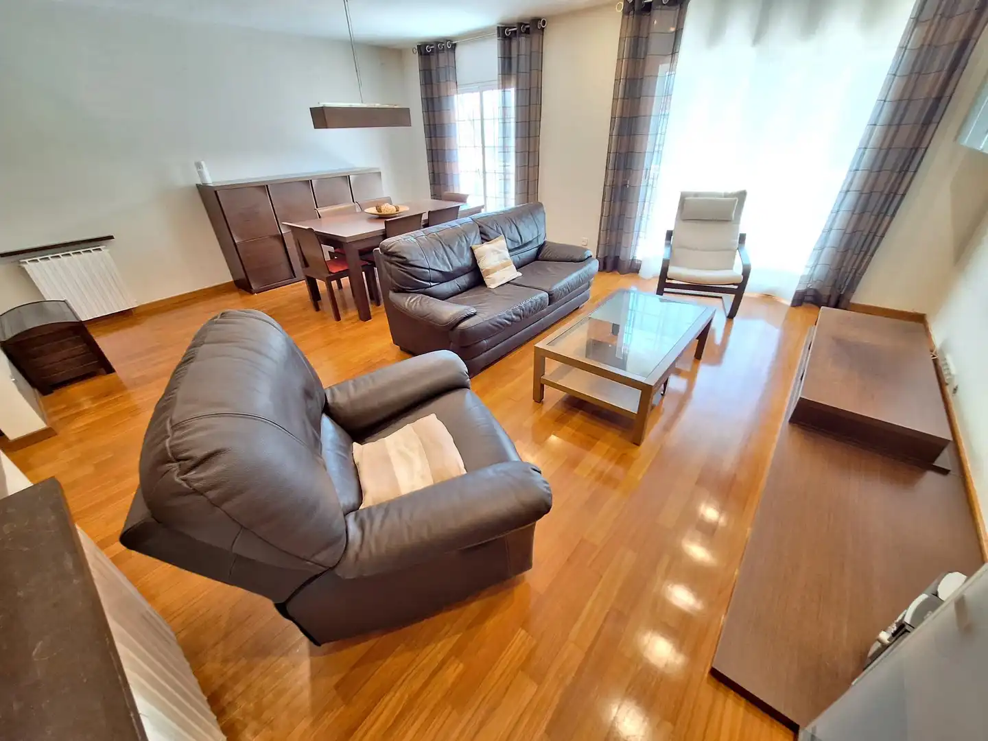 Living room of Flat for rent in Igualada  with Heating, Furnished and Balcony