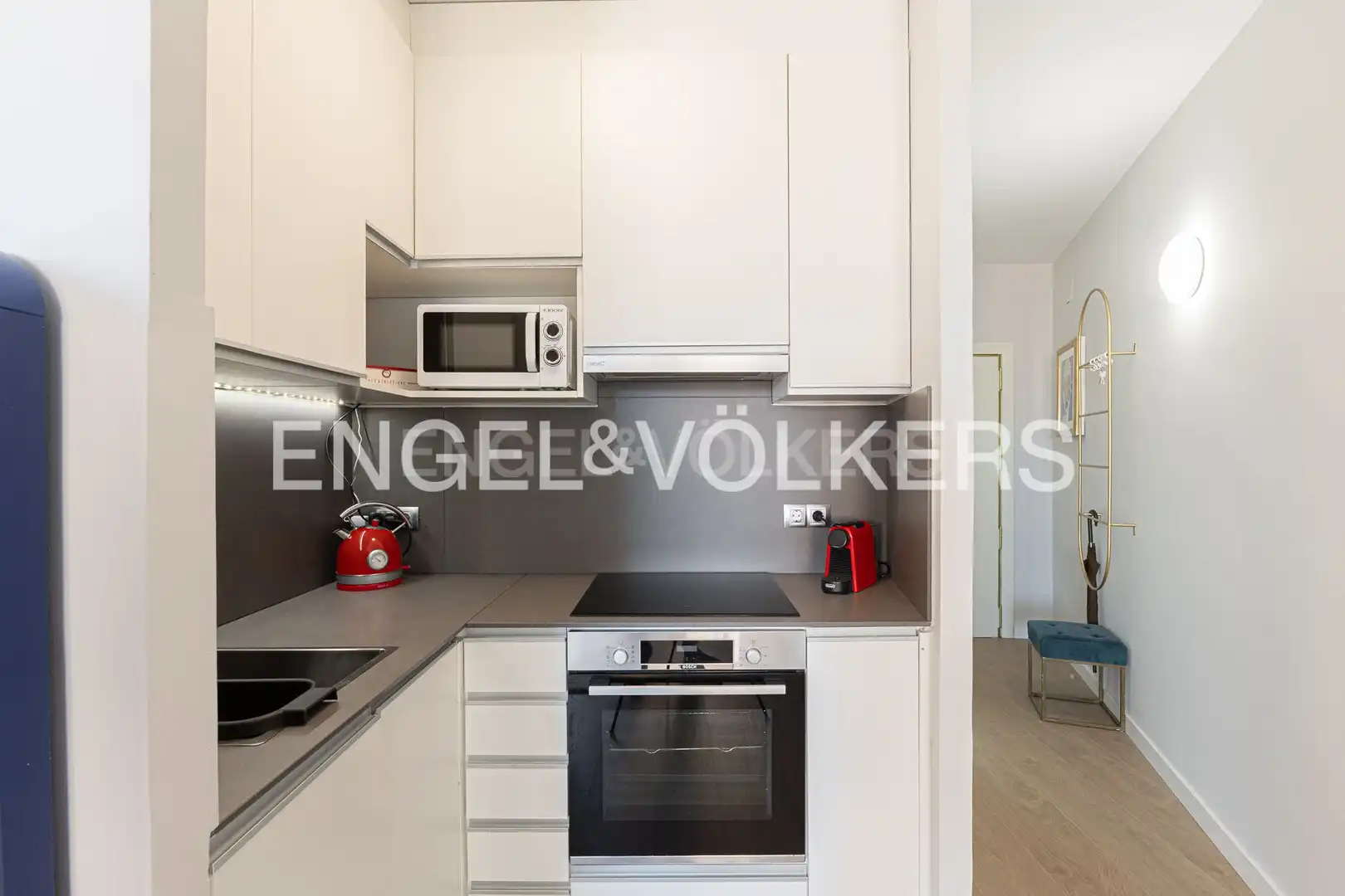 Cocina de Ático de alquiler en Barcelona con Aire acondicionado, Calefacción y Parquet