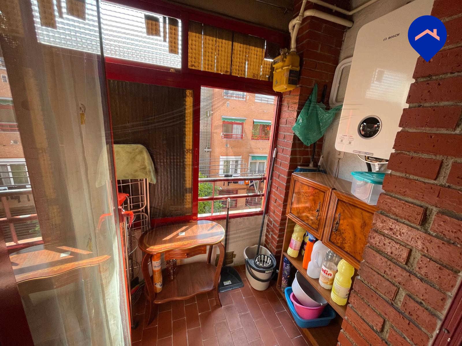 Balcony of Flat for sale in  Madrid Capital  with Air Conditioner, Heating and Terrace