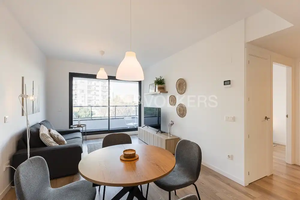 Balcony of Flat for rent in Valencia  with Air Conditioner, Heating and Parquet flooring