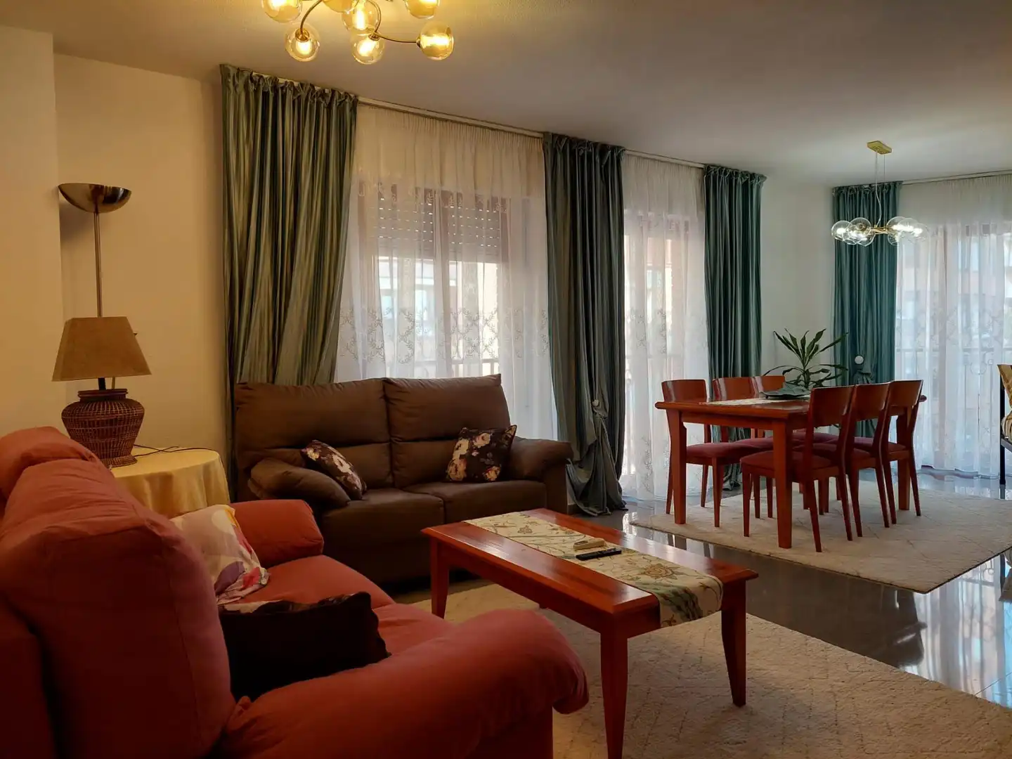 Living room of Flat for rent in Alicante / Alacant  with Air Conditioner and Furnished