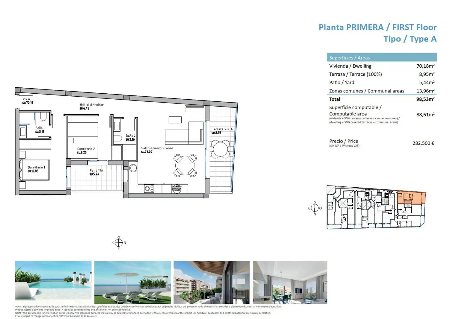 Apartments for sale in Guardamar del Segura  with Heating, Terrace and Storage room