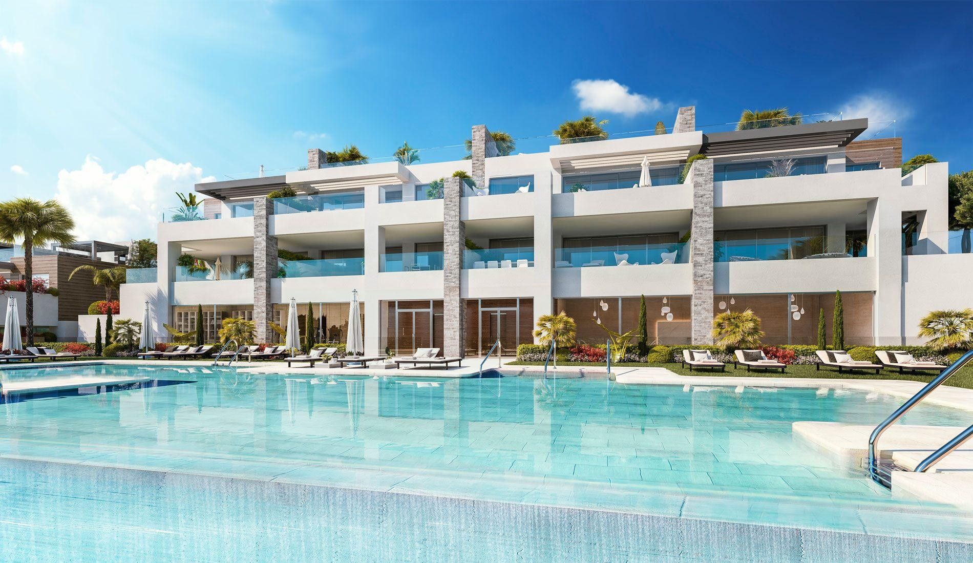 Swimming pool of Attic to rent in Marbella  with Air Conditioner, Heating and Terrace