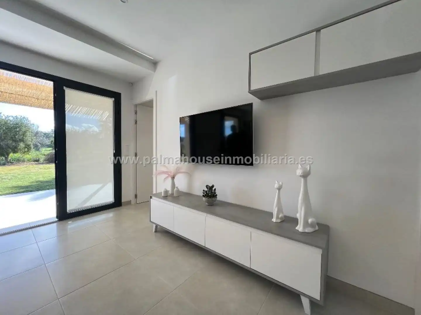 Sala de estar de Finca rústica de alquiler en Sencelles con Piscina, Amueblado y TV