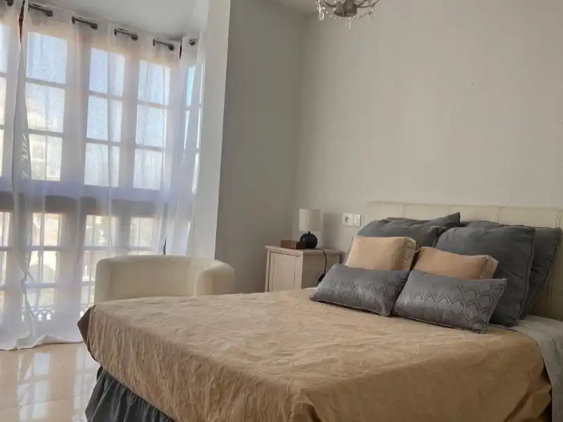 Schlafzimmer von Wohnung zur Miete in Manilva mit Terrasse, Möbliert und Waschmaschine