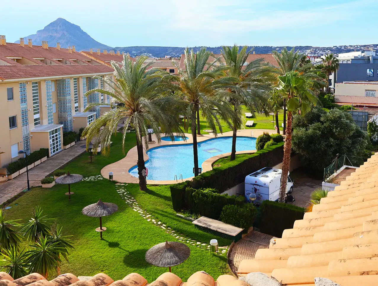 Piscina de Piso en venta en Jávea / Xàbia con Aire acondicionado, Jardín privado y Trastero