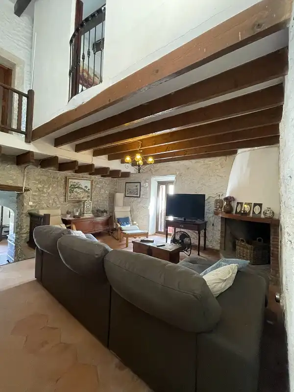 Sala d'estar de Finca rústica en venda en Llucmajor amb Jardí privat, Terrassa i Piscina