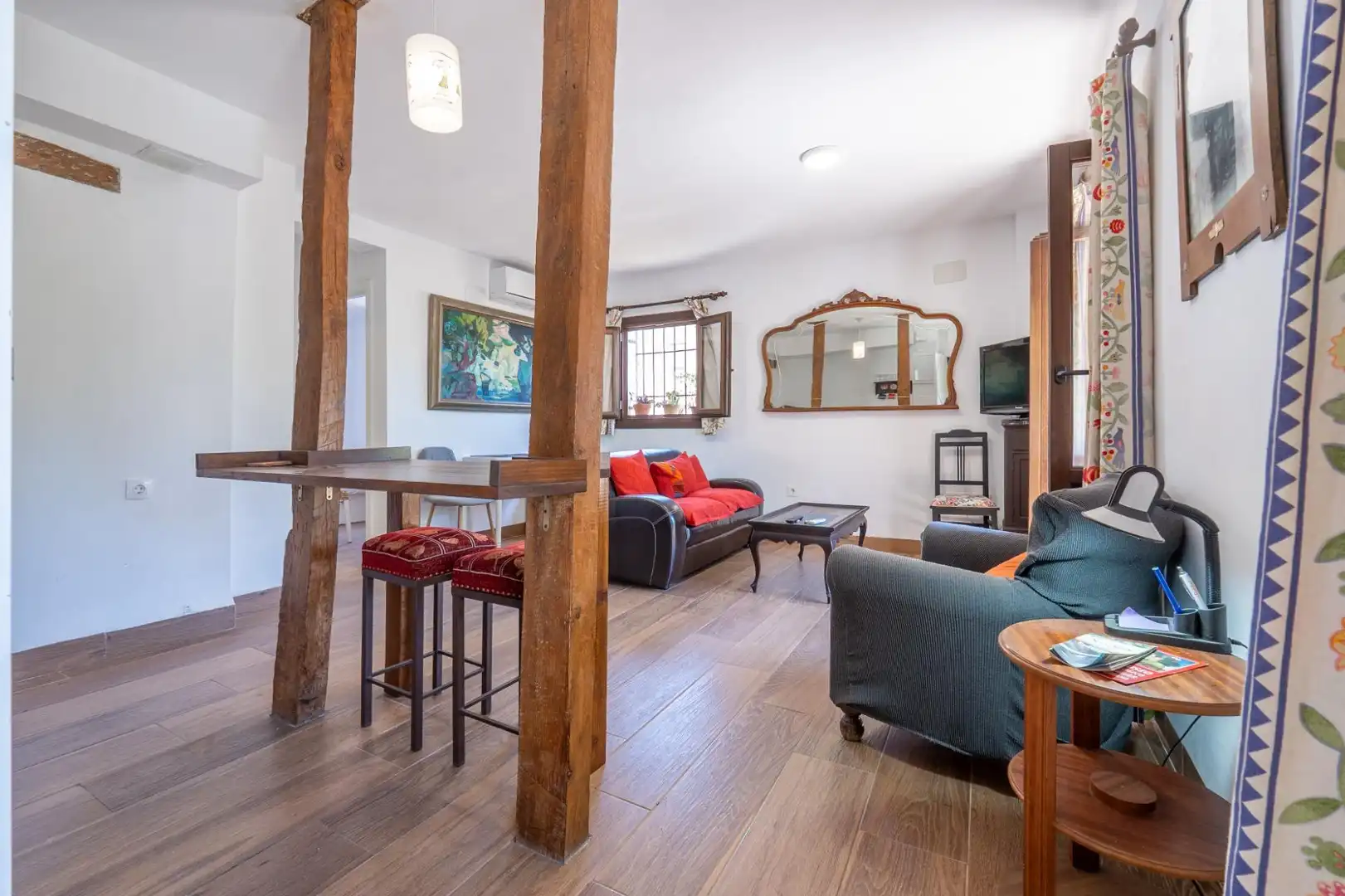 Living room of Houses for sale in Granada  with Air Conditioner, Terrace and Furnished