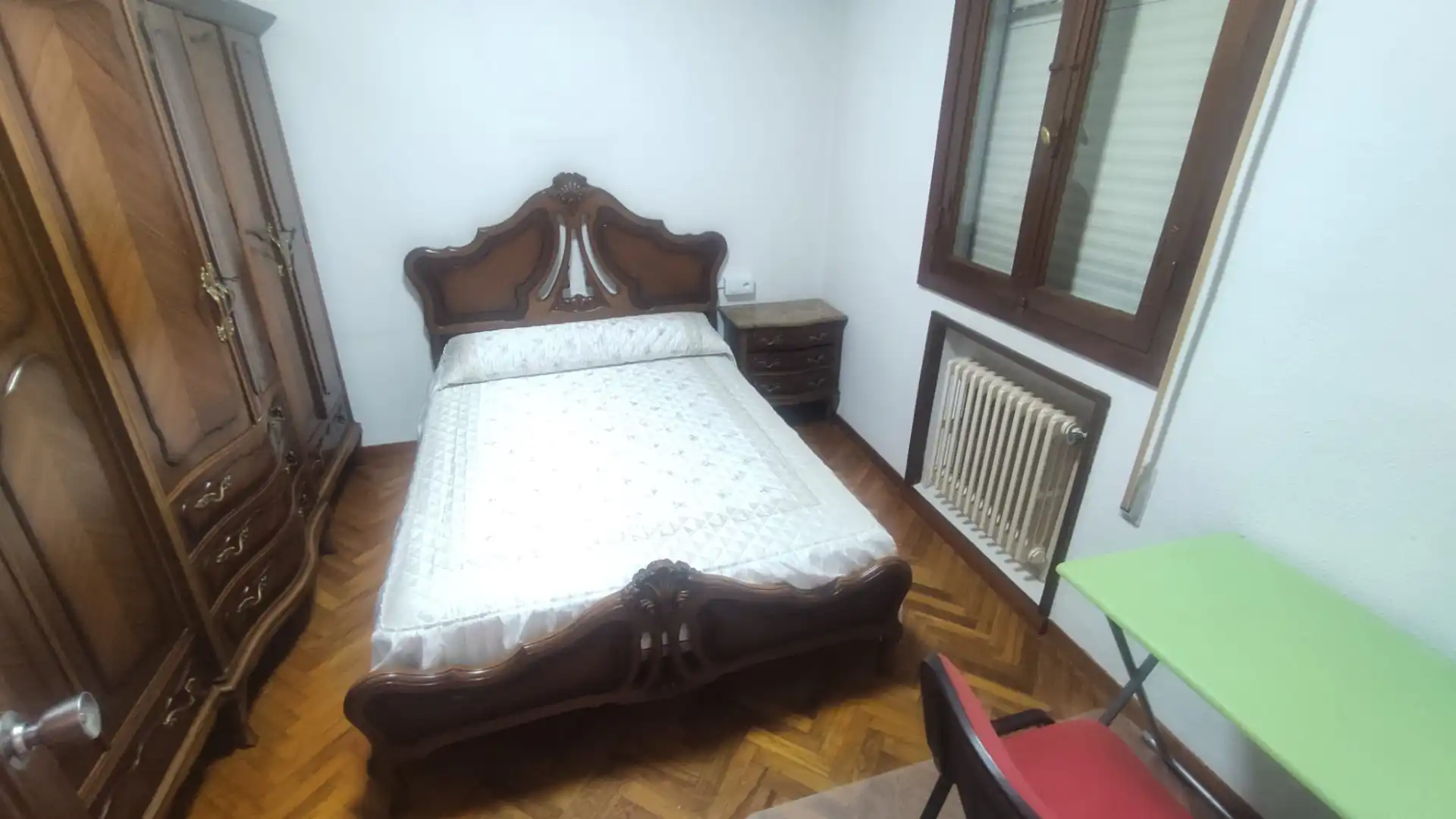 Bedroom of Flat for share in Ourense Capital   with Terrace, Furnished and Oven